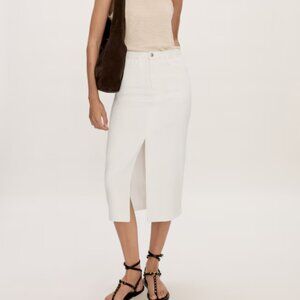 Mango Size L Denim Skit Skirt